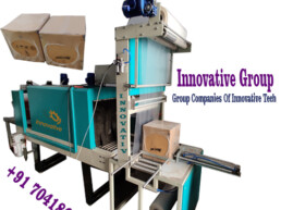 Box stretch wrapping machine with pneumatic Holder