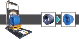 Coil Master Wrapper Machine wrapping industrial steel coil automatically